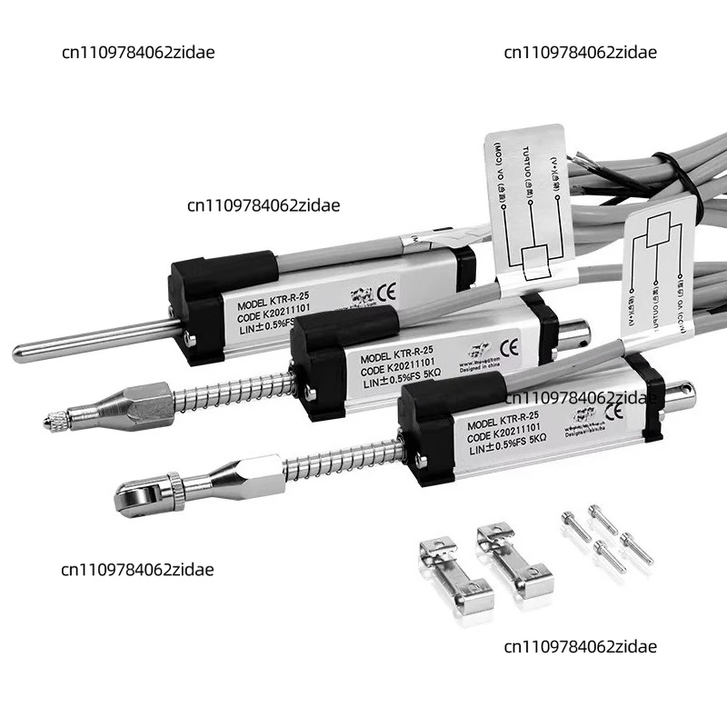 for SOP Miniature Pull Rod Electronic Measuring Rod KTR10 25 50mm Spring Self-resetting Linear Displacement Sensor
