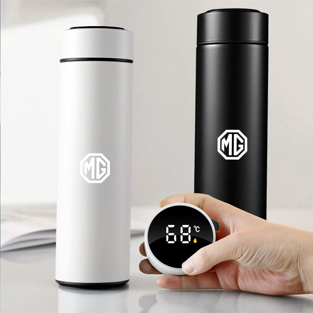 

500ml Smart Thermo Mug Filter Coffee Drink Flask Temperature Display For Morris Garages MG HS EHS Phev MG3 MG5 MG6 MG7 GT RX5 ZT