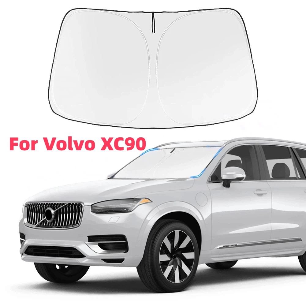 

Car Windshield Sun Shade Covers Visors Auto Front Window Sunscreen For Volvo XC90 2016-2021 2022 2023 2024 Sunshade Accessories
