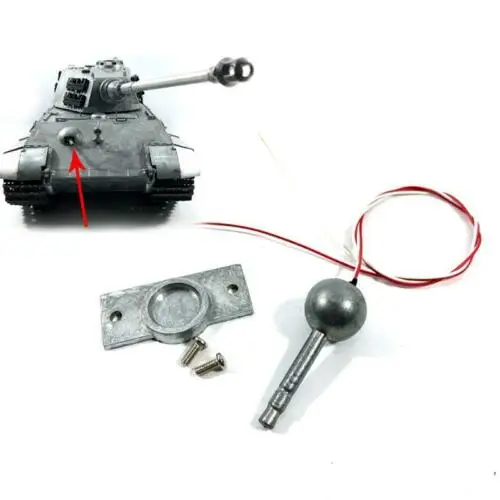 In Stock MATO Accessories RC Model Tank 1/16 1228 King Tiger Metal Machine Gun LED Light MT257 Toucan Spare Parts TH17985-SMT9