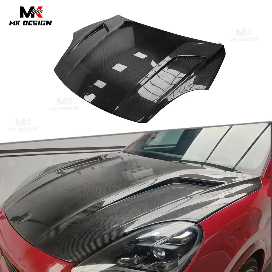 

Carbon Fiber TC Style Front Engine Bonnet Hood Body Kits for Porsche Cayenne 9Y0 Coupe 2018-2023 Front Hood Car Accessories