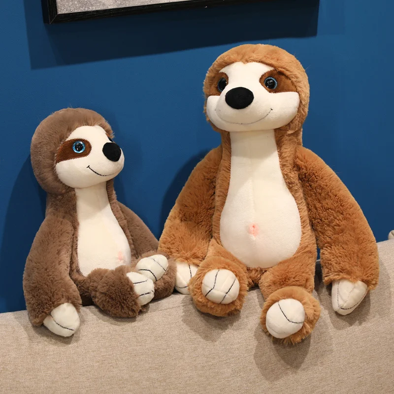 Cartoon Sloth Stuffed Animal Toy Soft Plush Huggable Pillow Xmas Birthday Gift for Friends And Home Decor
