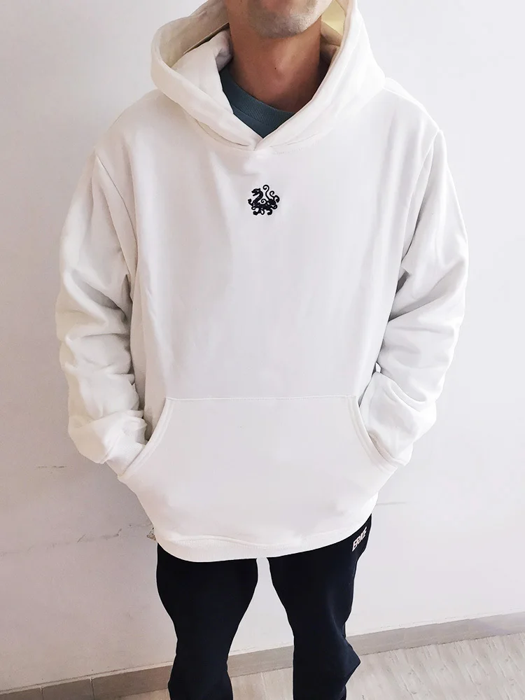 الهيب هوب الشارع الشهير هوديي البلوز النمط الصيني جونما طباعة البلوز الرجال Harajuku القطن عادية مقنعين هوديس