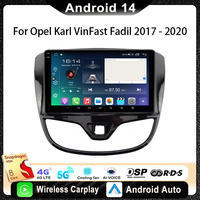For Opel Karl VinFast Fadil 2017 - 2020 Car Radio Multimedia Video Player Navigation Stereo GPS Android14 wireless Carplay DSP