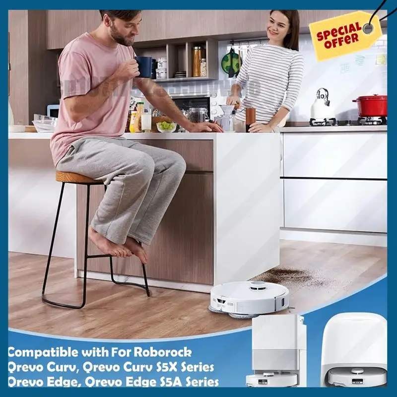 -A89Z Комплект аксессуаров для роботов-пылесосов для моделей Roborock Qrevo Curv, Curv S5X, Edge и Edge S5A