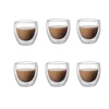 6pcs Double Wall Glass Cup 80ml Cute Mugs Coffee Cups Drinking Glasses for Drinks Personalized Mug Beer Tea Cup Set 1 6pcs Double Wall Glass Cup 80ml Cute Mugs Coffee Cups Drinking Glasses for Drinks Personalized Mug Beer Tea Cup Set 1