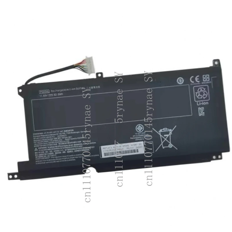 

PG03XL Laptop Replacement Battery For HP Pavilion Gaming 15-DK Series L48430-AC1 L48495-005 11.55V 52.5Wh