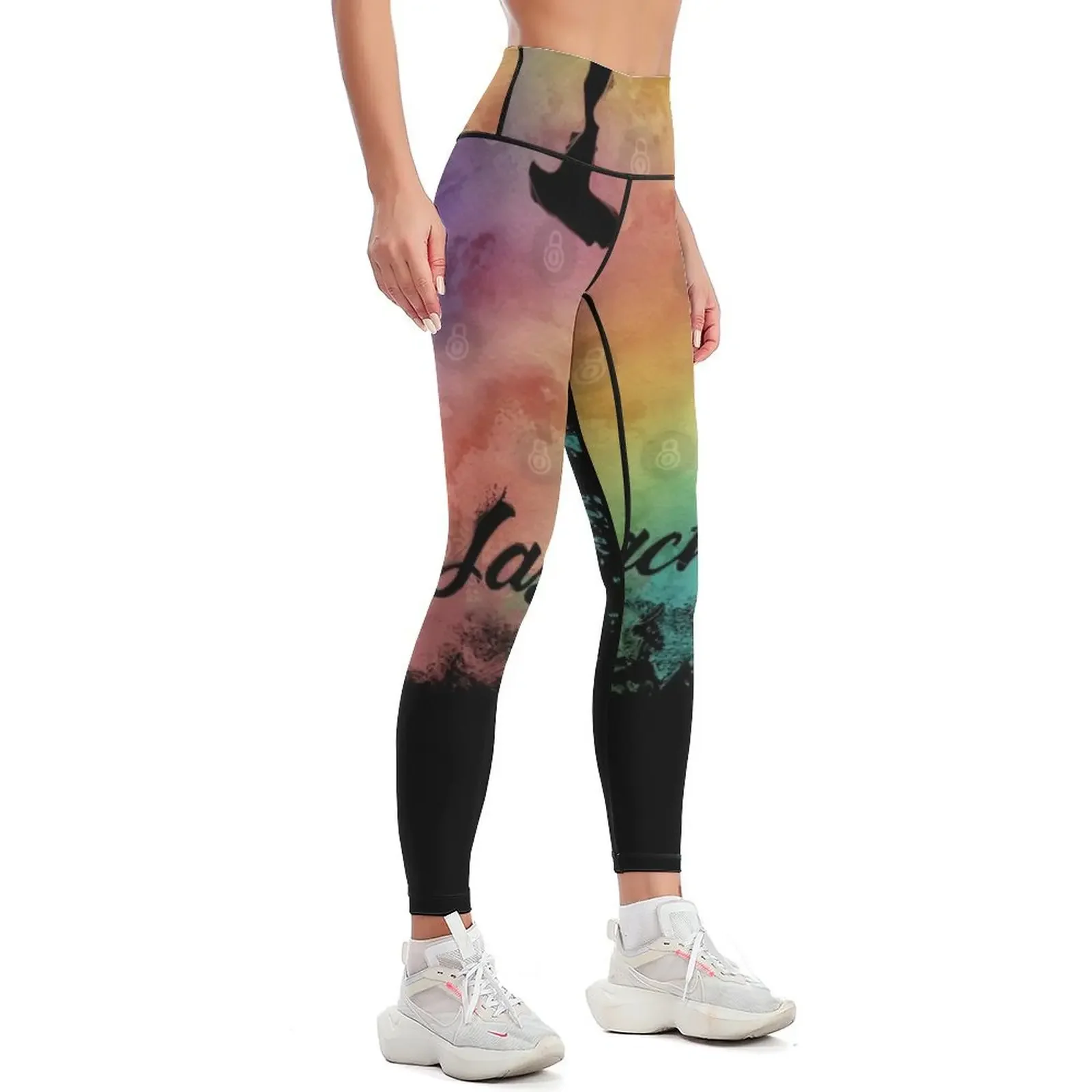 Day Gift Jamie And Claire Fansart Watercolor Animals Cool Gift Leggings sports for gym pants Womens Leggings