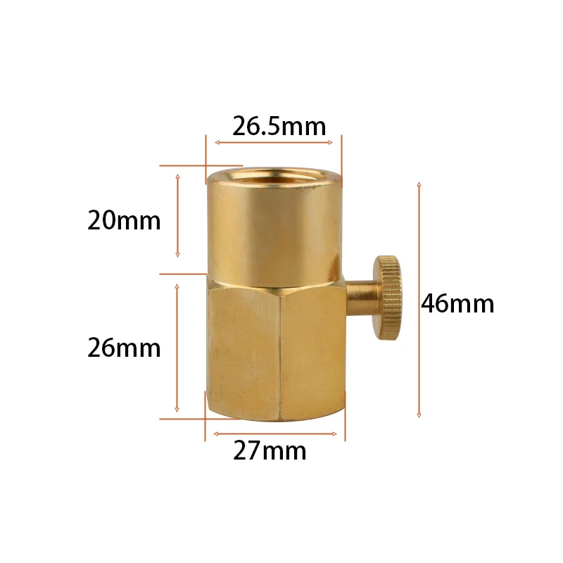 Brass CO2 Refill Adapter TR21x4 to CGA320 or W21.8 DIN477 Cylinder Filling Connector, Choose Version for USA/CA or EU/JP/AU