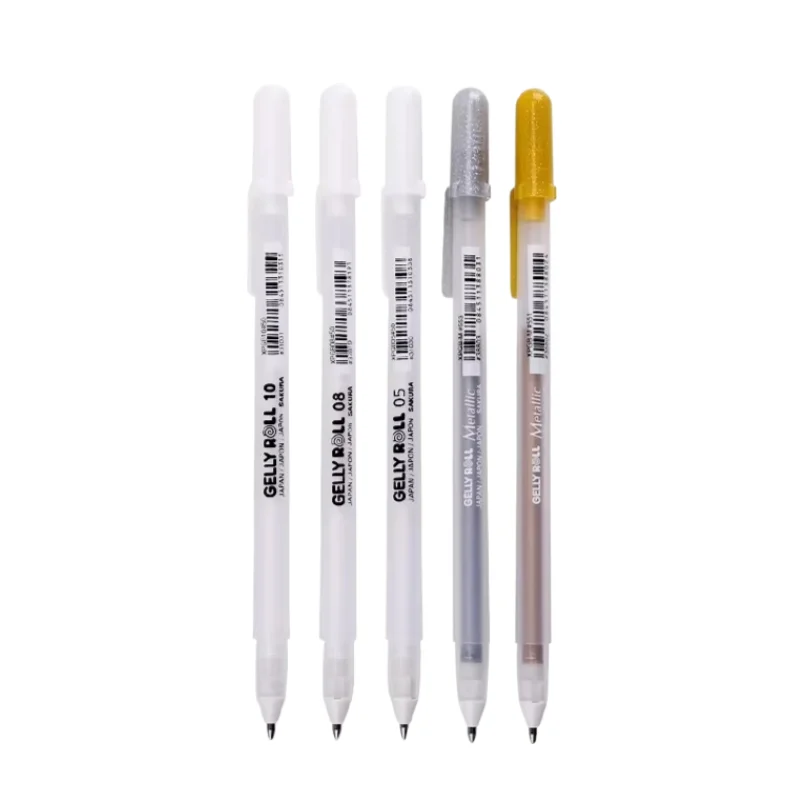Sakura Japan 3pcs set Gelly Roll Classic Highlight Pen Gel Ink Pens Bright White Pen Highlight Sketch Markers Color Highlighting