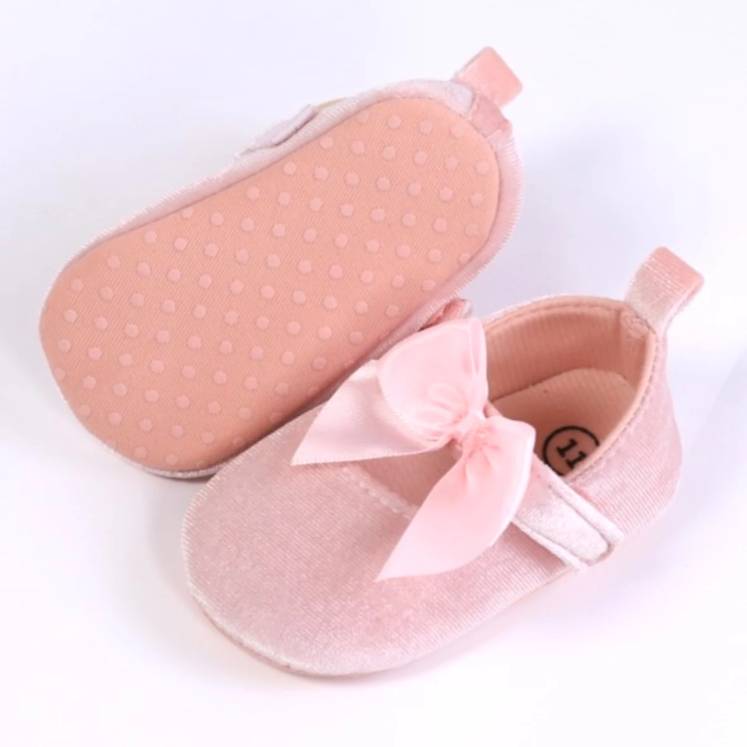 Raweisir scarpe eleganti alla moda Bowknot Mary Jane per neonate, scarpe leggere con suola piatta morbida antiscivolo per feste al coperto