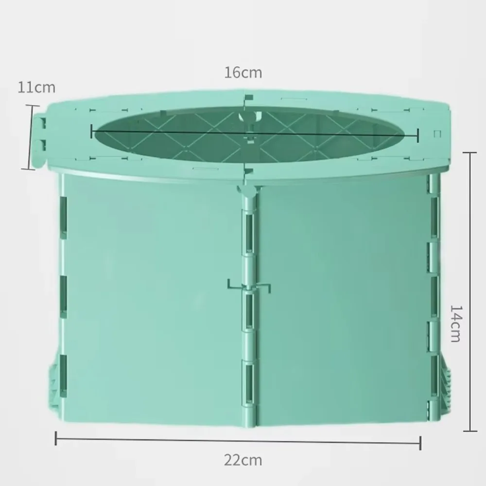Orinal plegable duradero para niños, asiento de entrenamiento fácil de limpiar, olla de viaje para bebé, inodoro plegable grueso para viaje