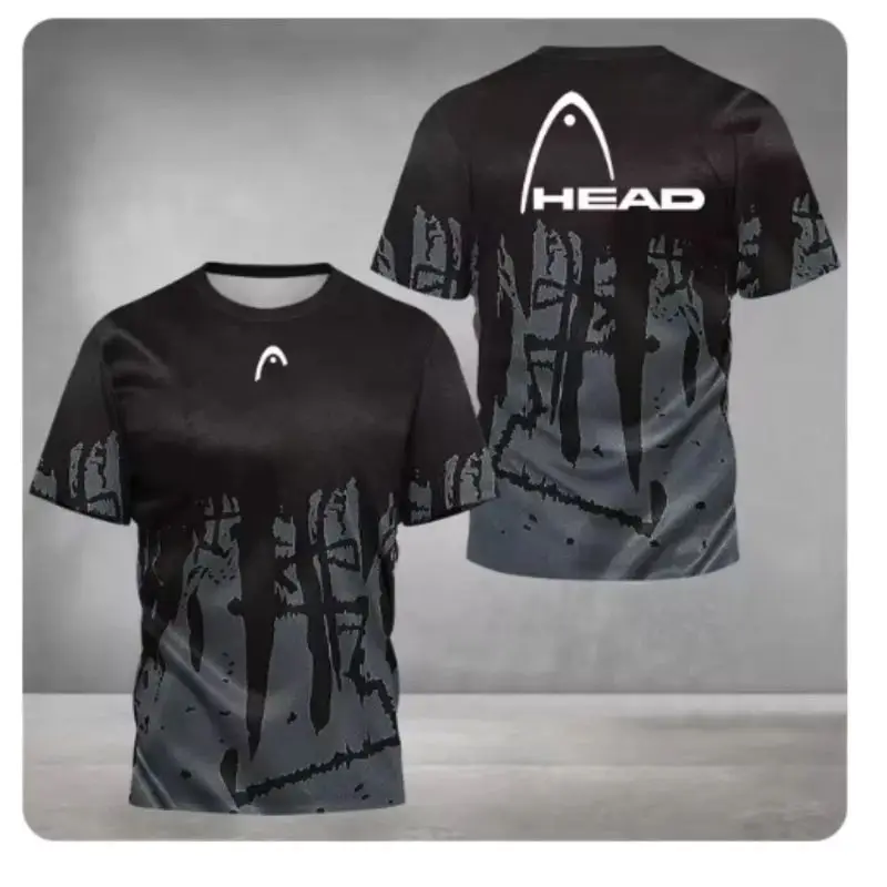 

Colorful patch printed T-shirt, new men's sports short sleeved shirt, summer oversized loose fitness top