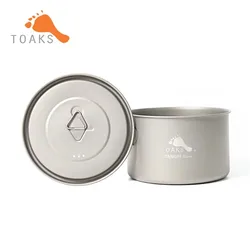 TOAKS Titanium Ultralight 700ml Pot,POT-700-D115-L Camping Cookware Outdoor Equipment Pot Used As a Cup Bowl and Pan 0.03mm 90g