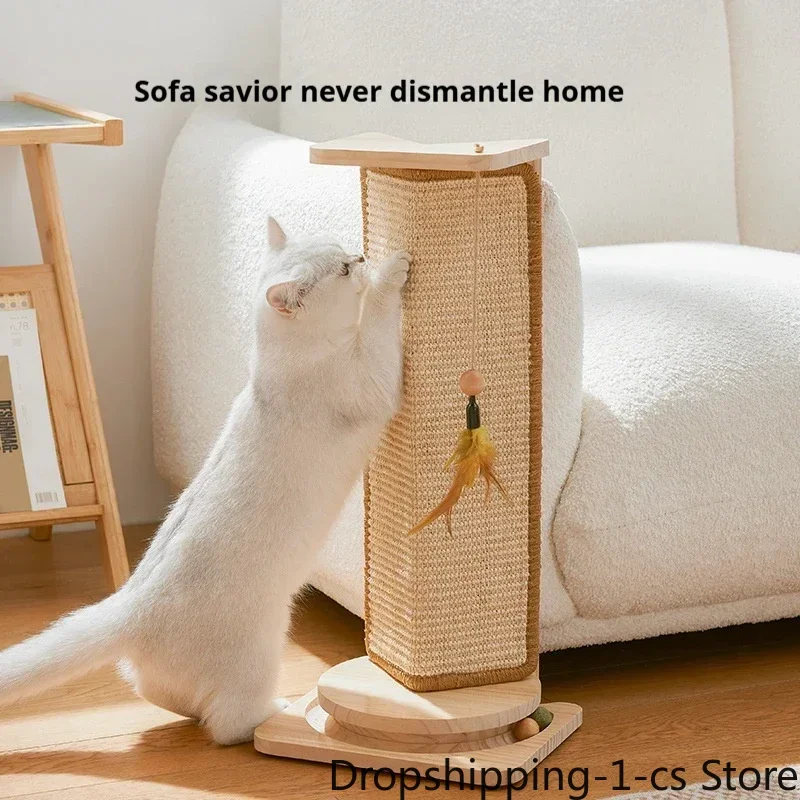 Vertical Sisal Scratching Board for Cat, Wear-Resistant and Scratching, Protective Sofa Corner, Self-Help Relief, Cat Toys, New