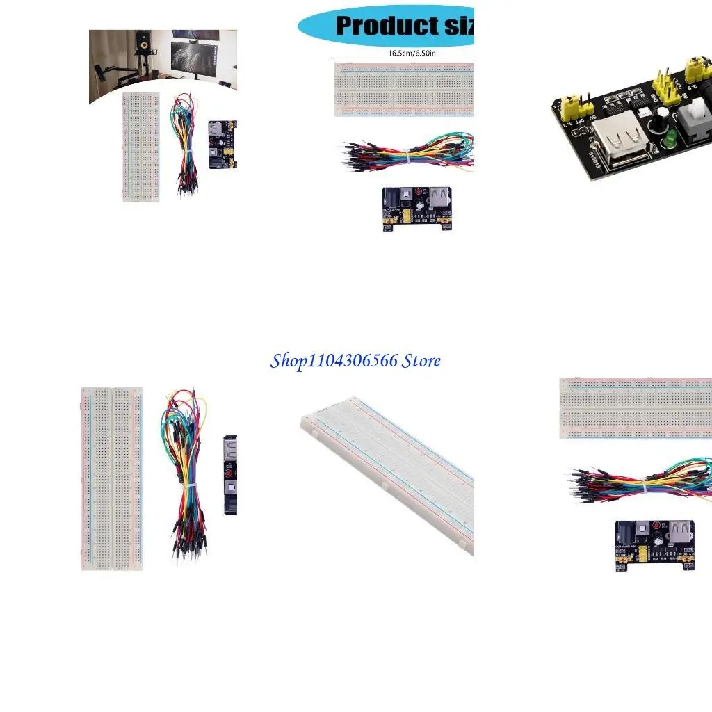

02DD PCB Board BreadBoard 830 Point Solderless Prototype Test Development Board