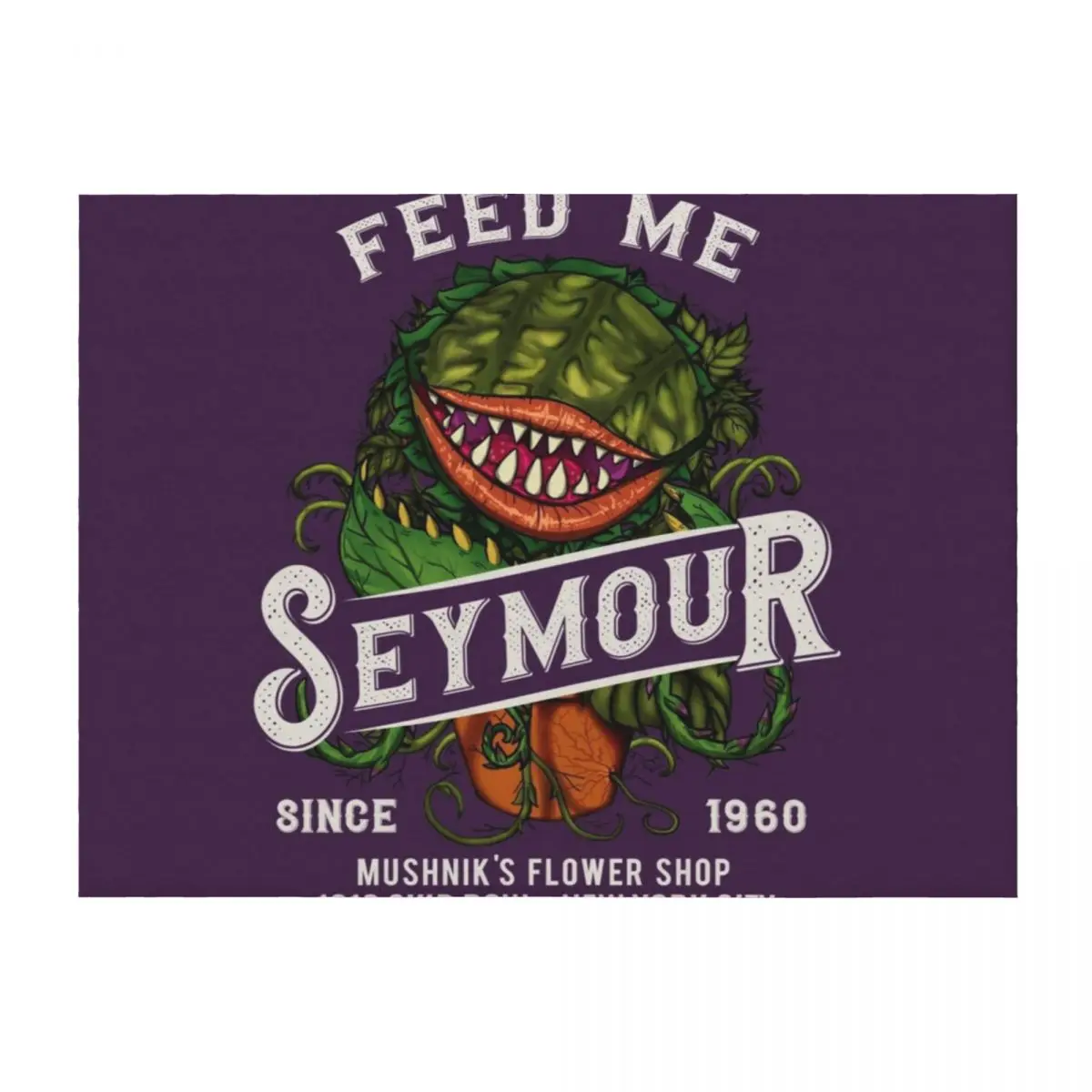 

Feed me Seymour Throw Blanket Quilt Summer Beddings Moving Bed covers Blankets