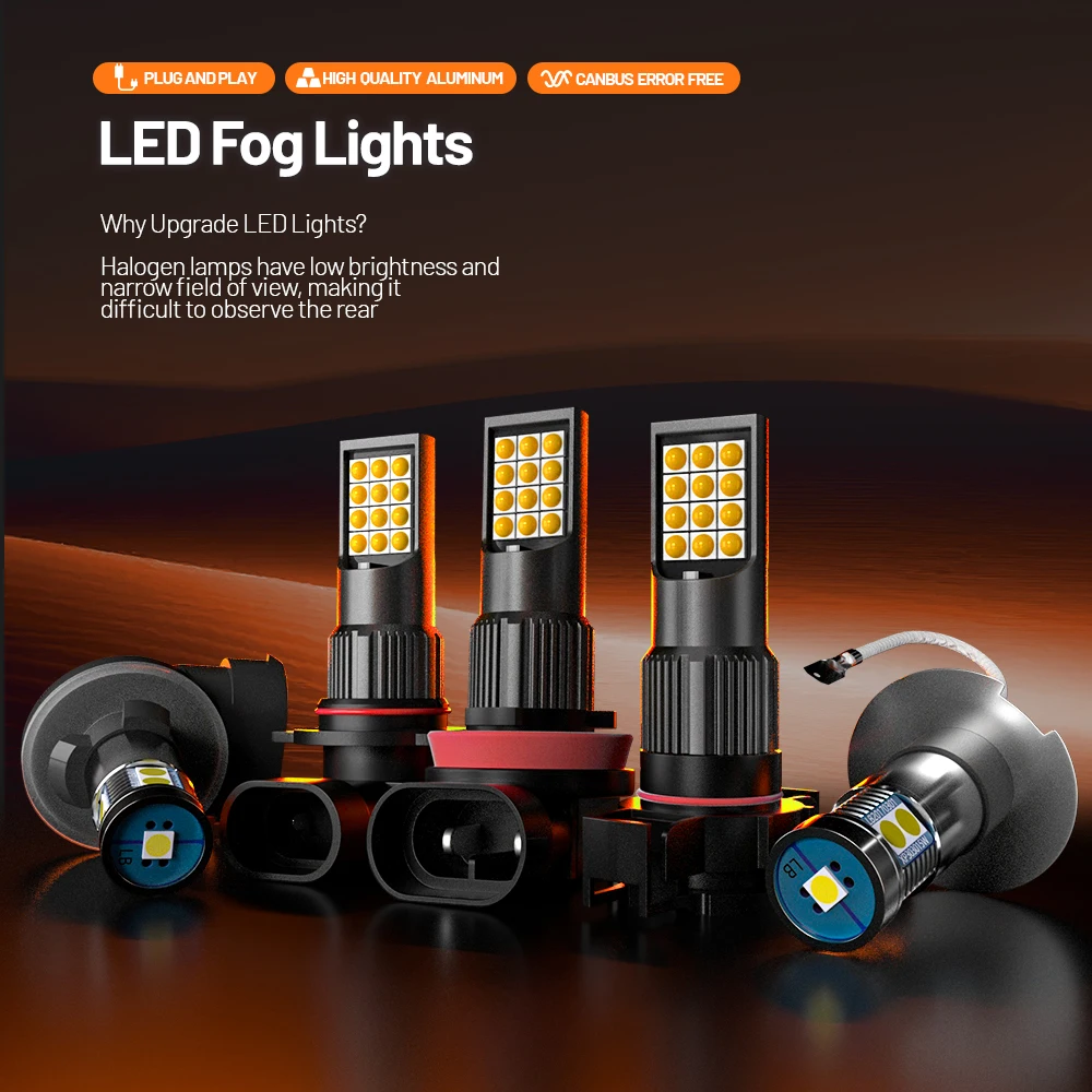 2pcs For Lexus LS430 LS460 LS600H 2001-2012 LED Fog Light 2001 2002 2006 2007 2008 2009 2010 2011 Canbus Accessories