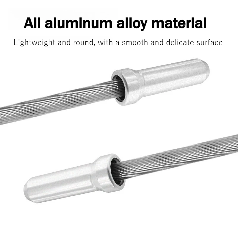 10-100 قطعة دراجة كابل نهاية قبعات سبائك الألومنيوم الفرامل Derailleur نصائح الدراجة الجبلية الطريق العقص مكافحة فراي الدراجات اكسسوارات #2