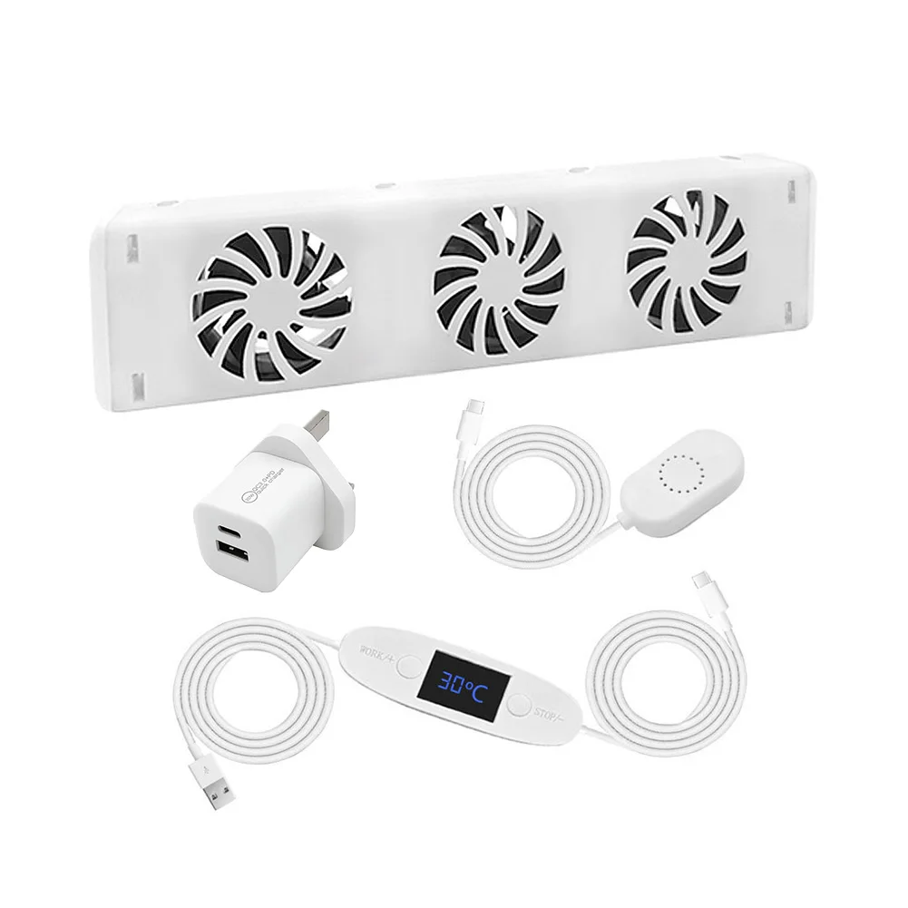 

3 0 Radiator Fan Booster with Adjustable Speed and Thermostat for Improving Heating Efficiency and Even Warm Air Circulation