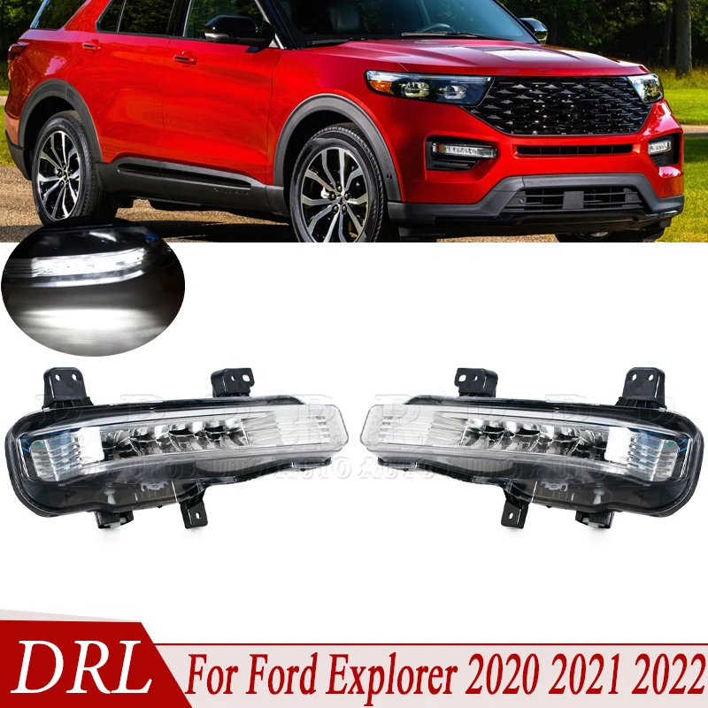

Для Ford Explorer 2020 2021 2022: Светодиодные дневные ходовые огни (ДХО) и противотуманные фары, аксессуары LB5Z15201A LB5Z15201B