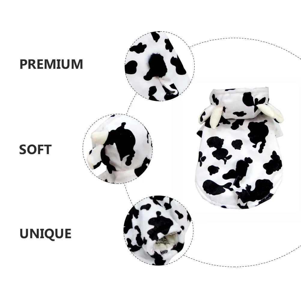 

Adorable Cow Modeling Pet Clothing Breathable Soft Dog Cosplay Clothes Decorative Pet Outfit Dog Cosplay Clothes
