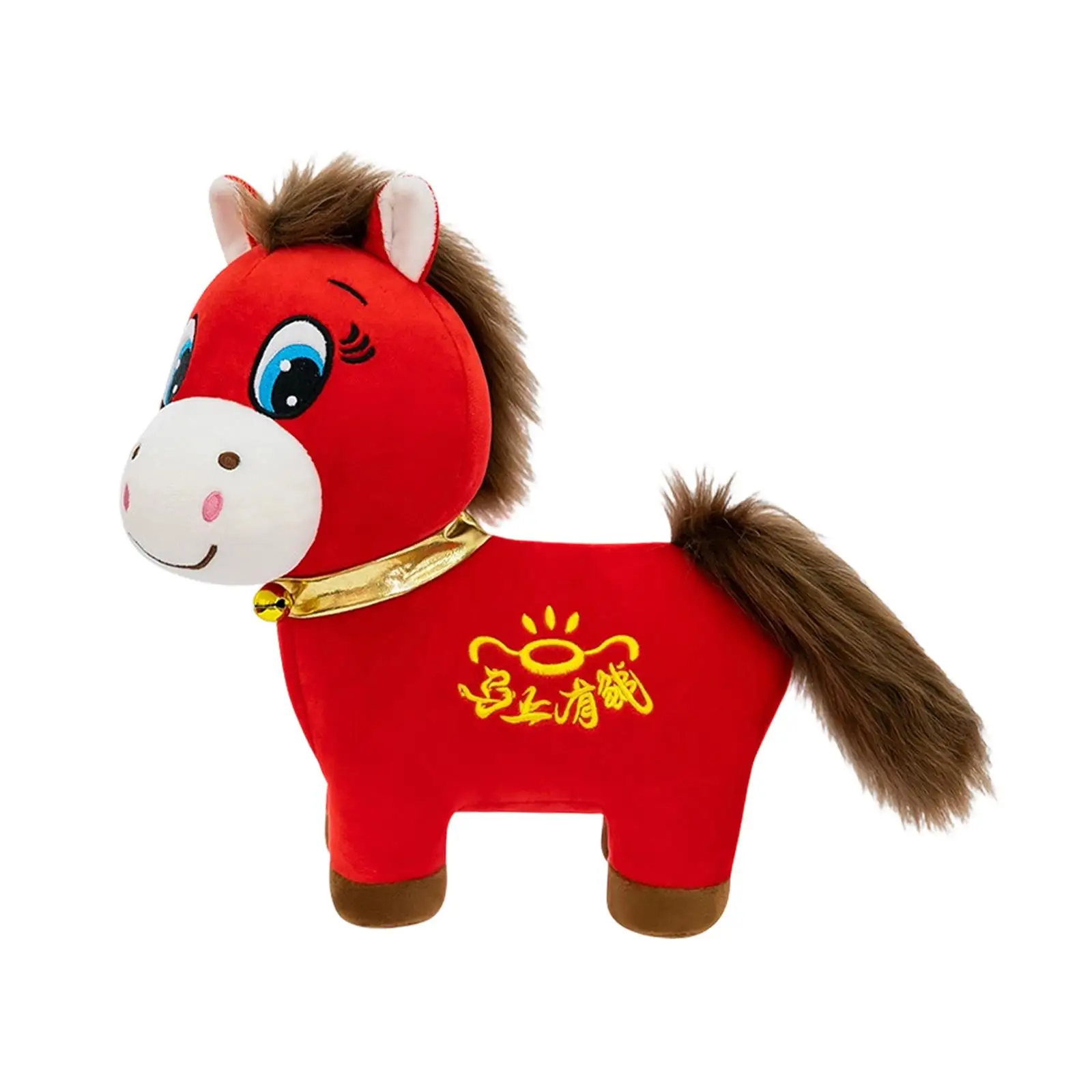

Мягкая игрушка-лошадка из плюша и хлопка для декора дома на Китайский Новый год (Лунный Новый год) и весенний фестиваль