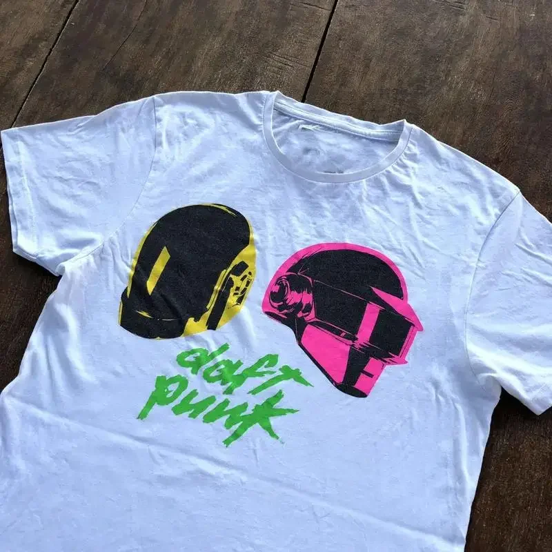 Seltenes Daft Punk Tour For Fan S bis 5XL weißes T-Shirt MD910