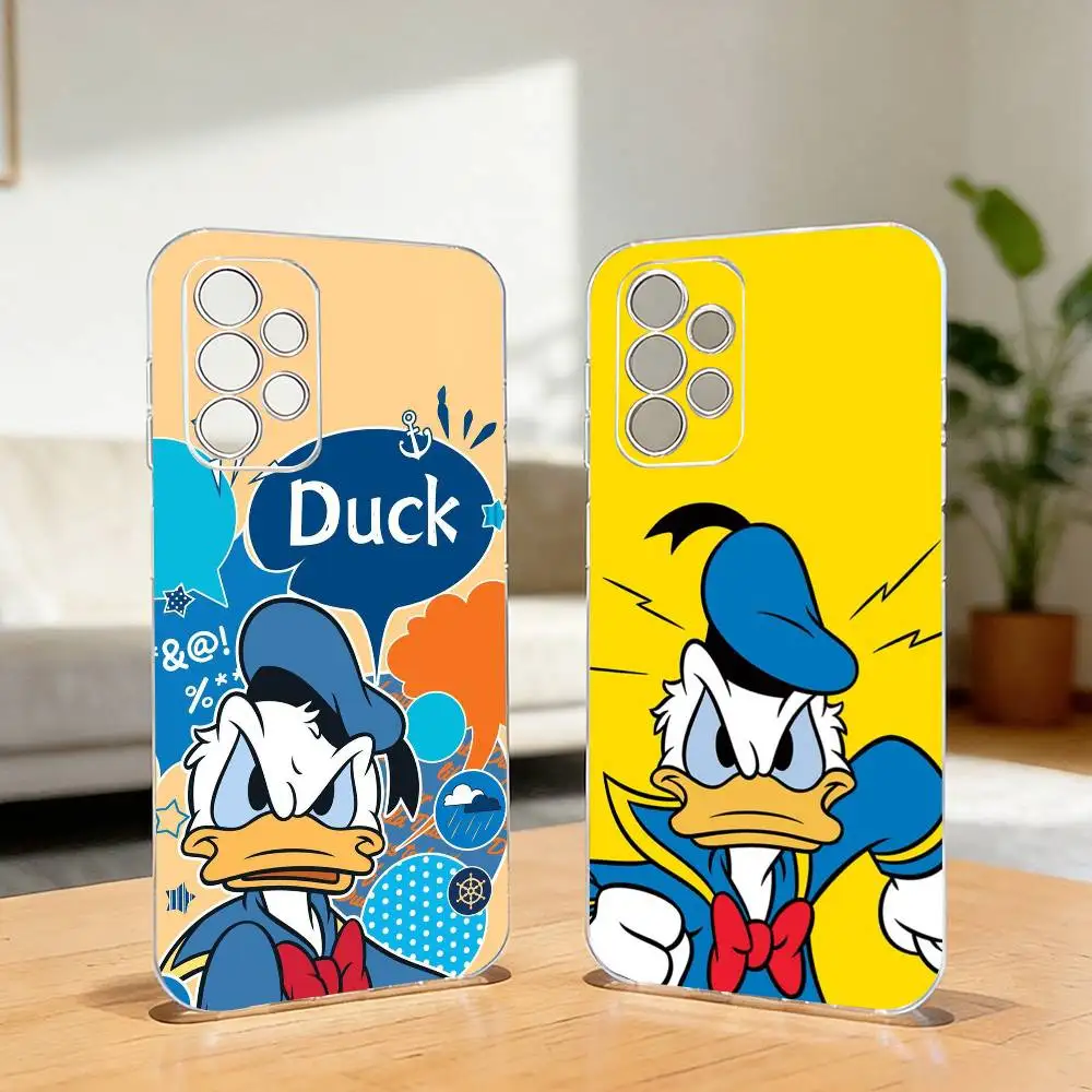Funny D-Donald D-Duck-k Phone Case For Samsung S25,S24,S21,S22,S23,S30,Ultra,S20,Plus,Fe,Soft Silicone Transparent Cover