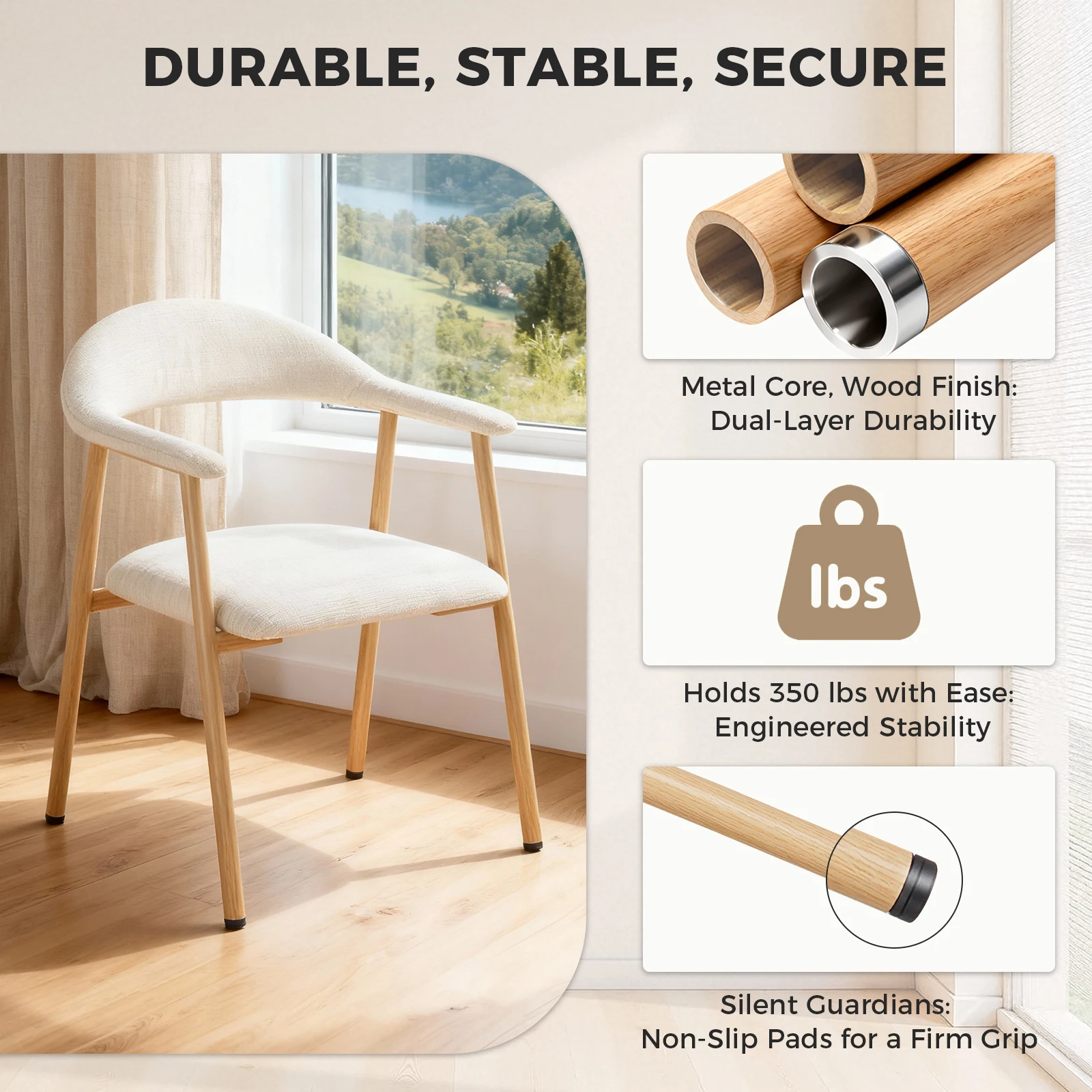 fabric accent chairs set