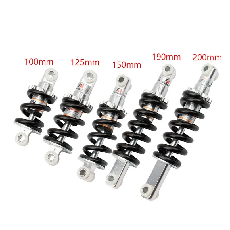 Rear Suspension Shock Spring Absorber, 100mm/125mm/150mm/190mm/200mm,Fit for Most Bikes