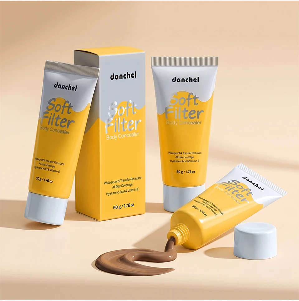 Body Concealer Waterproof Transfer Resistant Long Lasting High Coverage Natural Finish Makeup for Scars Spots Veins Tattoos