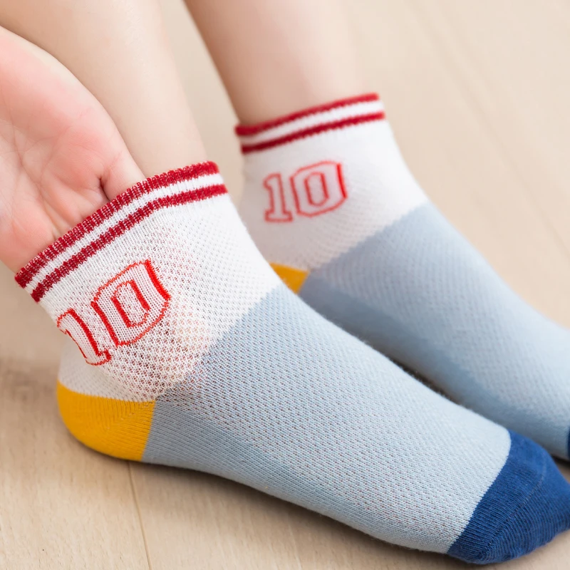 Kinder socken Sommer dünne Netz socken atmungsaktive Jungen boots ocken Baby kurze Socken Jungen socken 1-10 Jahre