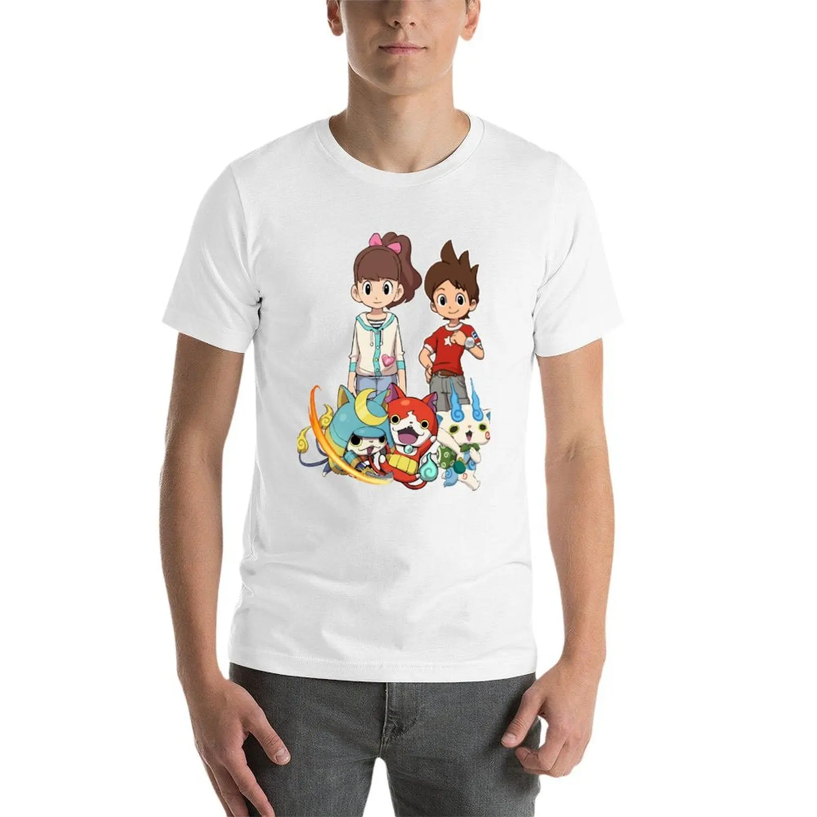 تي شيرت Good Love Bound Together Beauty Yokai Watch الشخصية الرئيسية هدية جرافيك تي شيرت مضحك تي شيرت رجالي