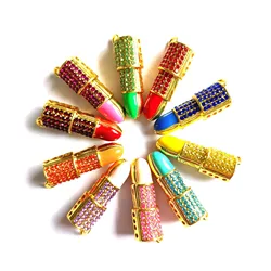 10pcs Lipstick Charms Fit For DIY Jewelry Making LP0020-LP0023