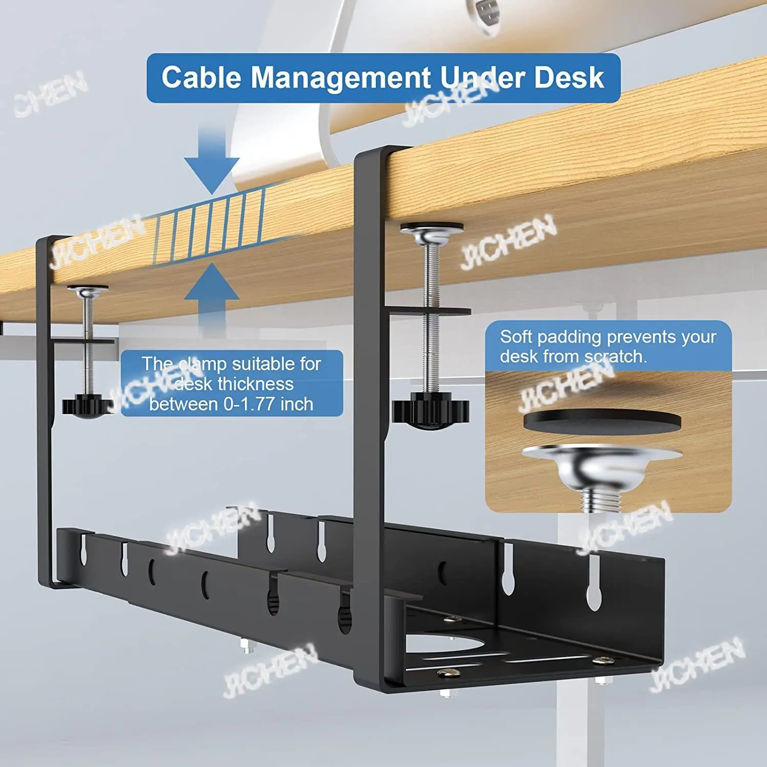 

ZQ Непробивающий выдвижной стол из углеродистой стали под стойкой для кабеля Подвижная стойка для хранения проводов Артефакт