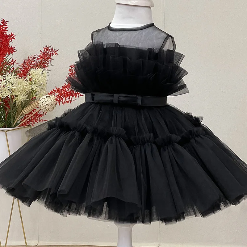 Summer Ceremony 1 Year Birthday Dress For Baby Girl Clothes Baptism Princess Tutu Dress Girls Dresses Party Lace Gown 0-5Y