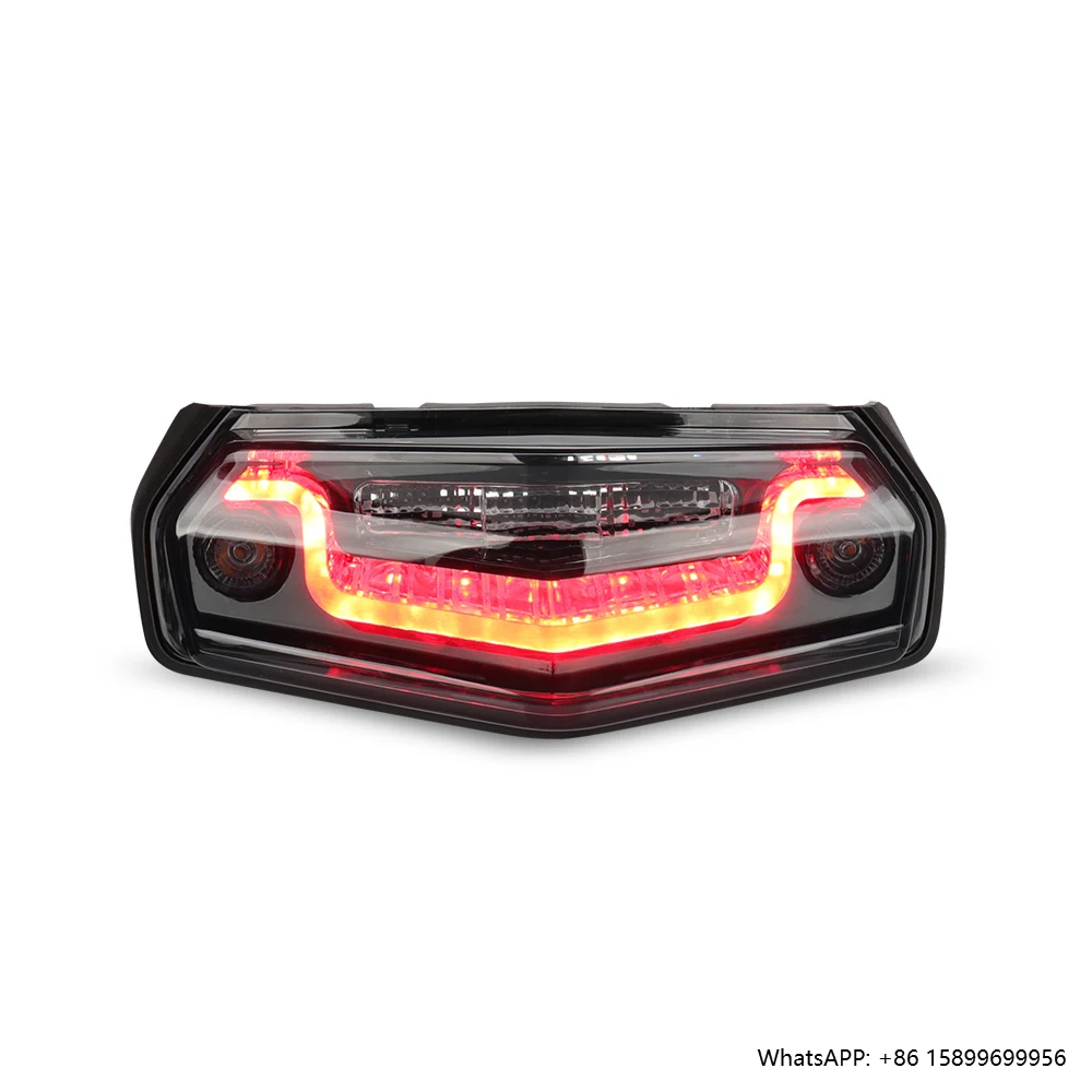 

All in One Smoked LED Tail Light Integrated with Brake Light Running Light Turn Signal for Tenere 700 Model 2024/2025
