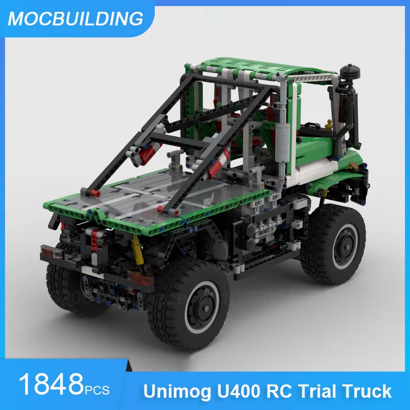 

Модель радиоуправляемого грузовика Unimog U400, конструктор MOC, строительные блоки для самостоятельной сборки, транспортные средства, креативная коллекция, игрушки, подарки, 1848 деталей