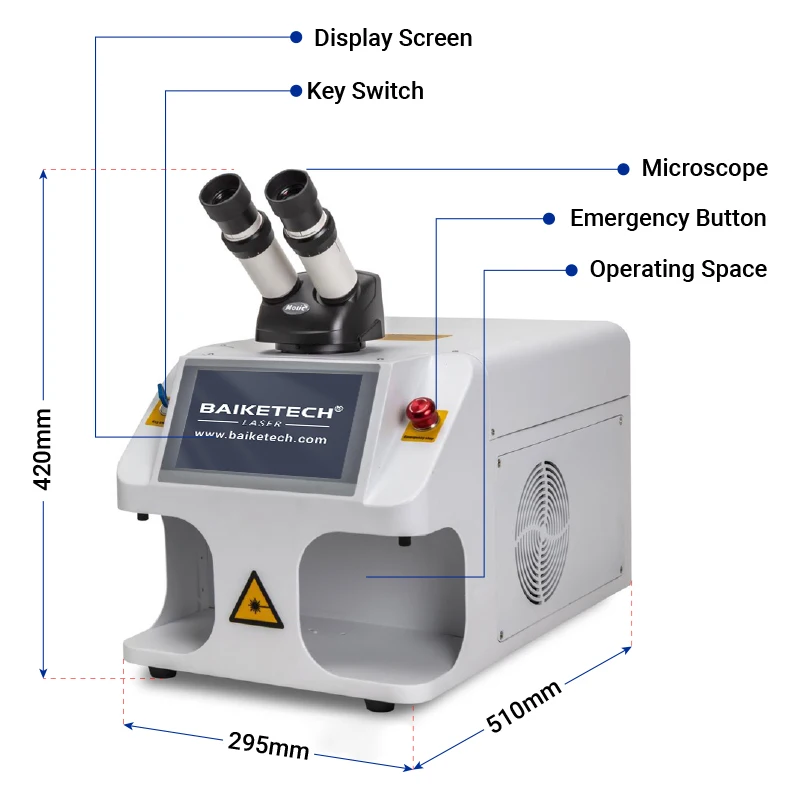 100W/200W MINI Laser Spot Welder Built-in CCD & 7