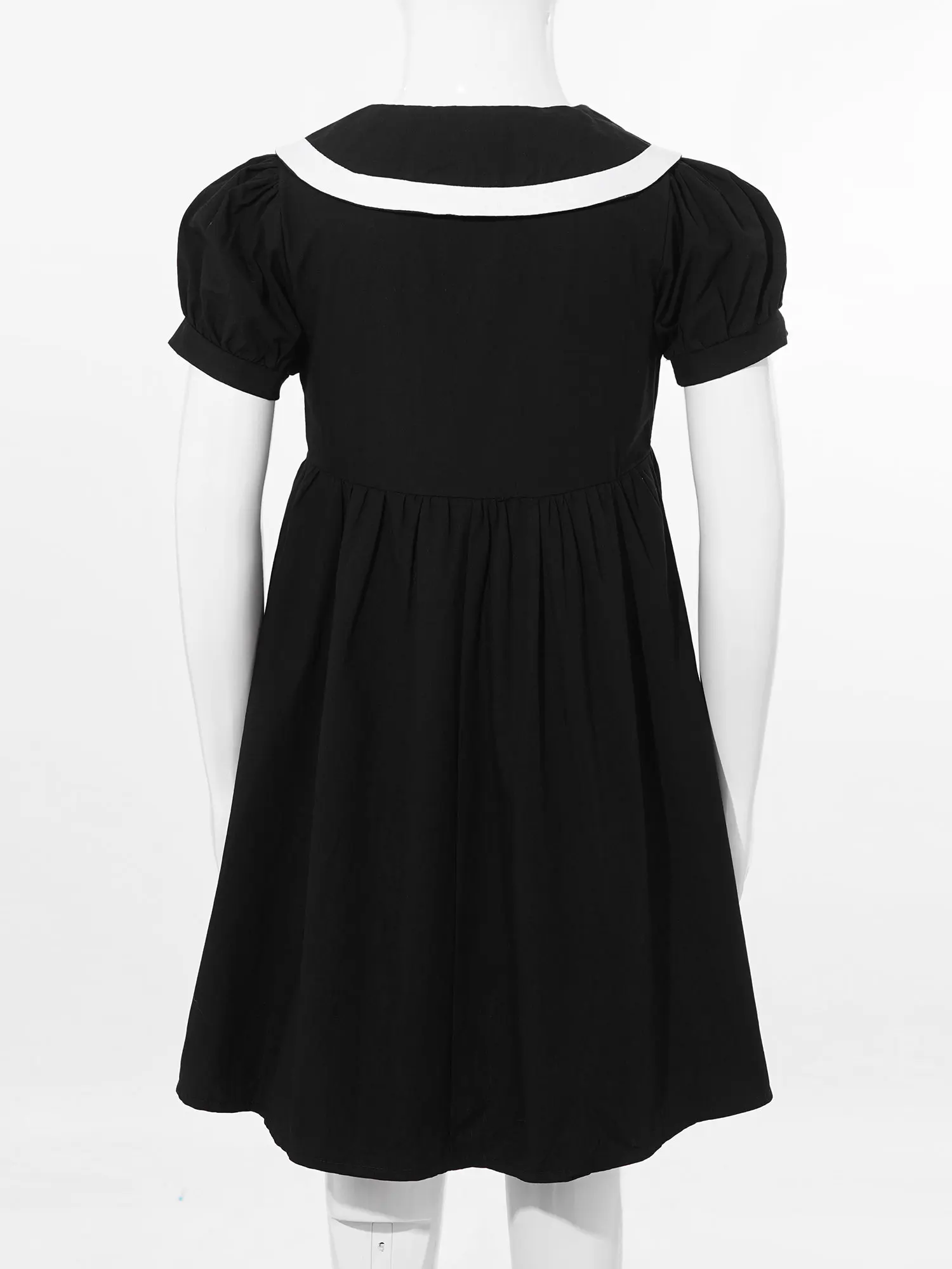 Robes d'été blanches pour filles, uniforme scolaire, vêtements pour adolescents, robe de soirée à manches courtes bouffantes, Costume pour bébés enfants de 3 à 14 ans
