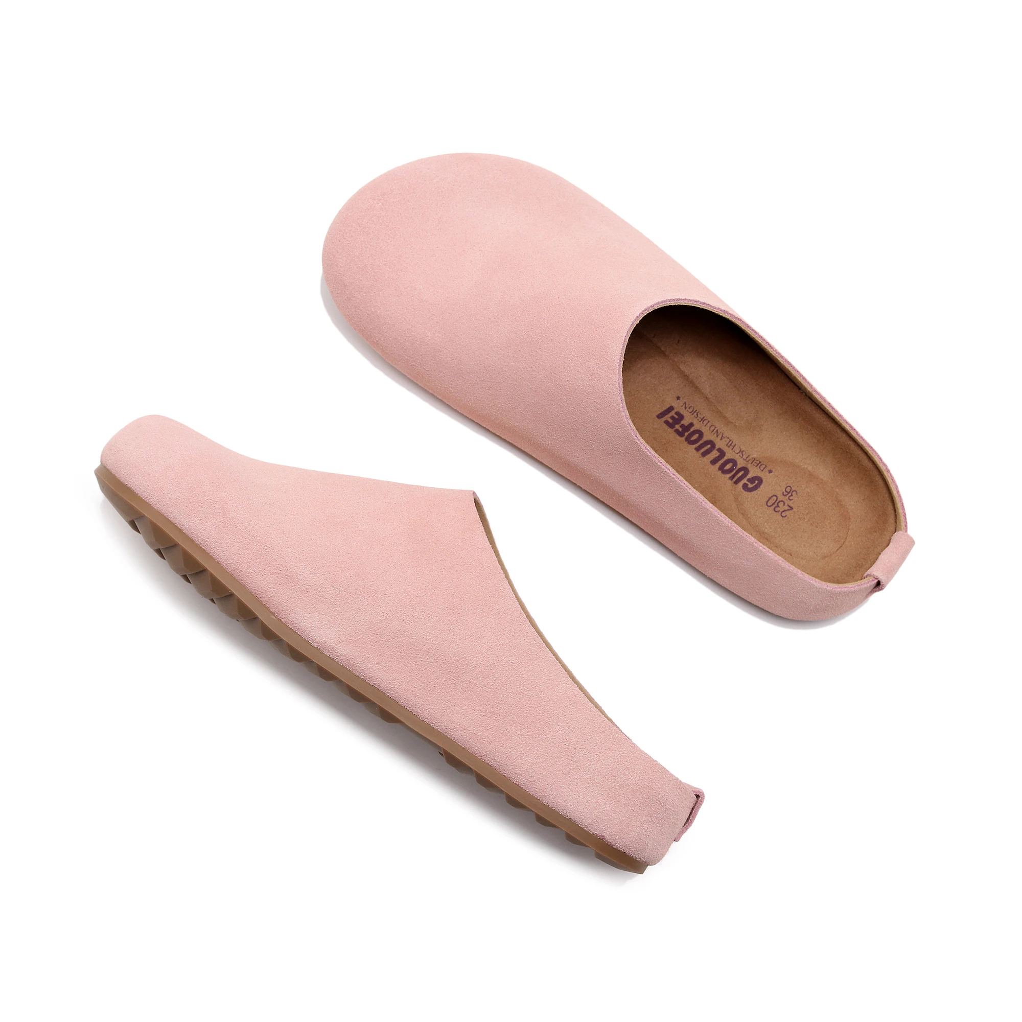 

Birken Women's Genuine Leather Clogs Mules Cork Footbed Potato Shoes Comfort Slip on Sandals with Arch Support Rubber Outsole