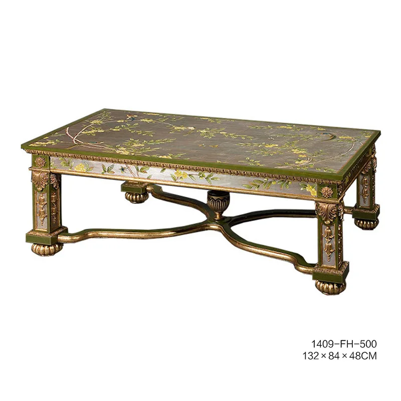 

French mahogany painted court furniture