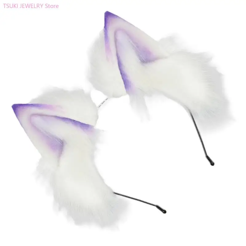 62ke cosplays antiderrapantes animais orelha headbands pelúcia hairband para mulheres adolescentes meninas