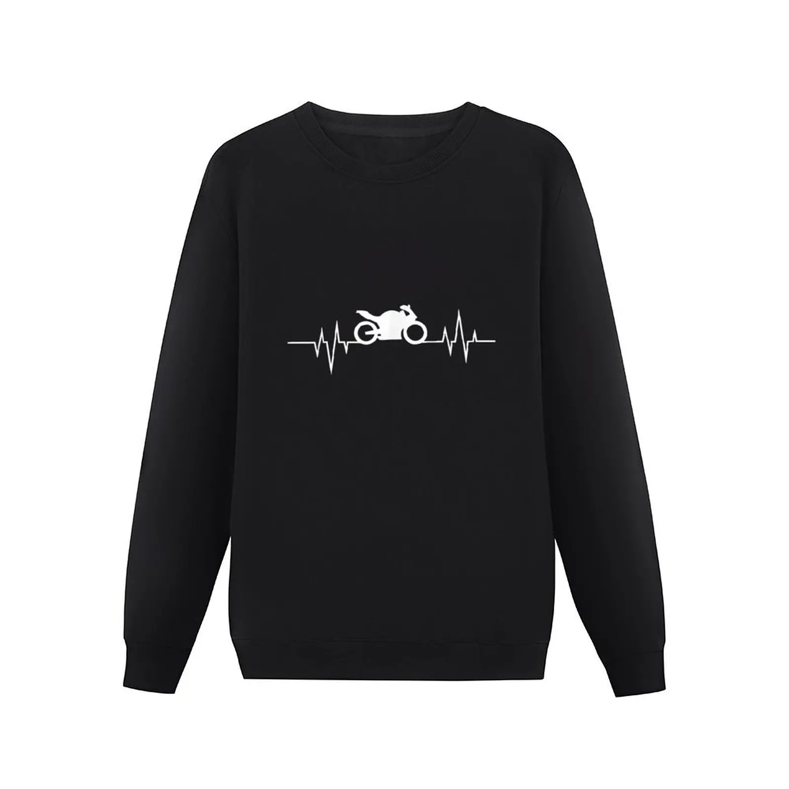 motorcycle heartbeat for motorcyclist and biker Pullover Hoodie tracksuit men sports sweatshirt man