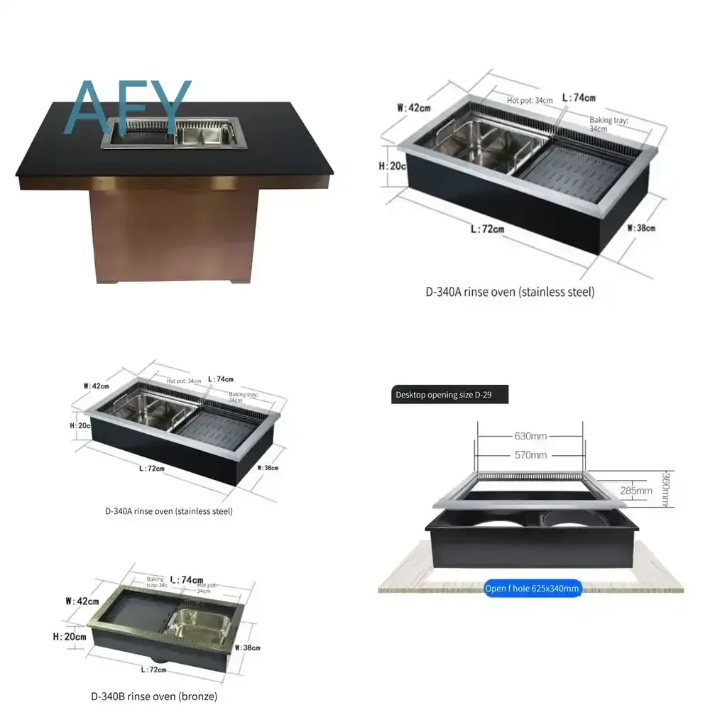 for Home Appliances Self Service Barbecue Rinse Pot for Korean Electric Barbecue Stove Smokeless Grill Restaurant Smoke