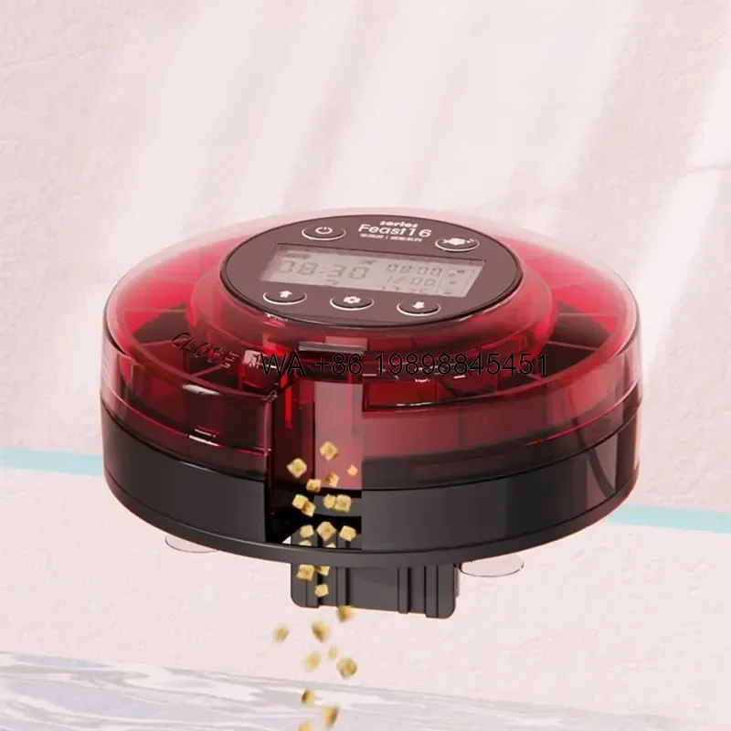 Wmwmnu Automatic Fish Feeder Aquarium Feeding Device with Timer for Fish Tank Auto Food Dispenser