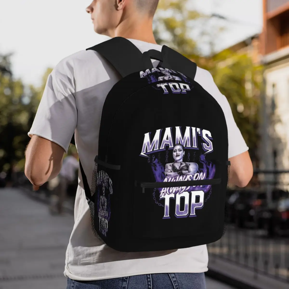 Plecak szkolny Rhea Ripley dla studentów, plecak turystyczny, plecak podróżny, plecak na co dzień dla kobiet i mężczyzn, modny plecak na książki, torby na ramię.