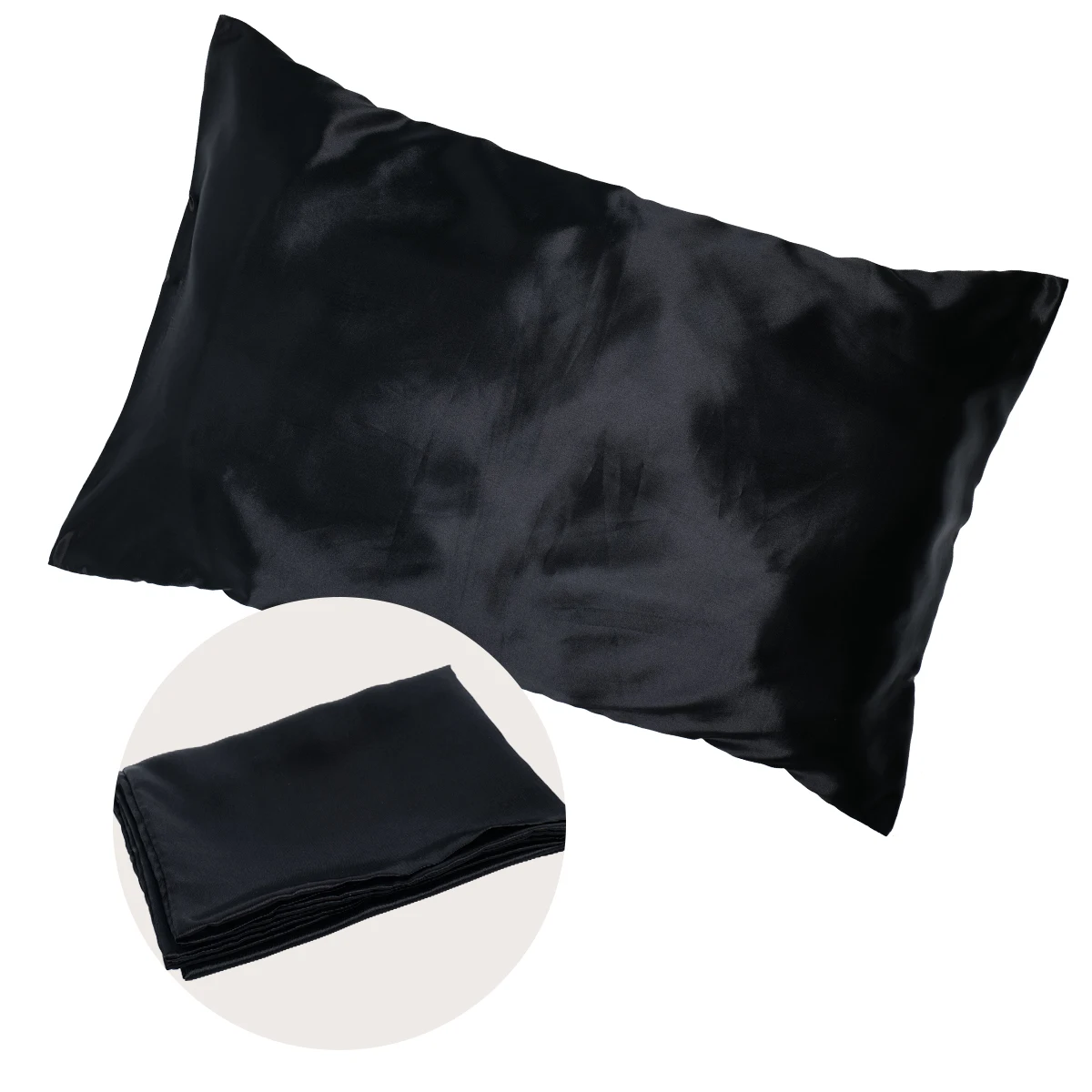 Soft Solid Color Pillowcase - 1 Piece, Matte Finish, Envelope Closure Design