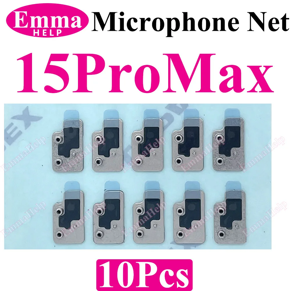 10pcs Back Microphone Net for iPhone 11 12 13 14 15 16 Pro Max Anti Dust Mesh Intsall Rear Camera Damaged Back Cover Microphone